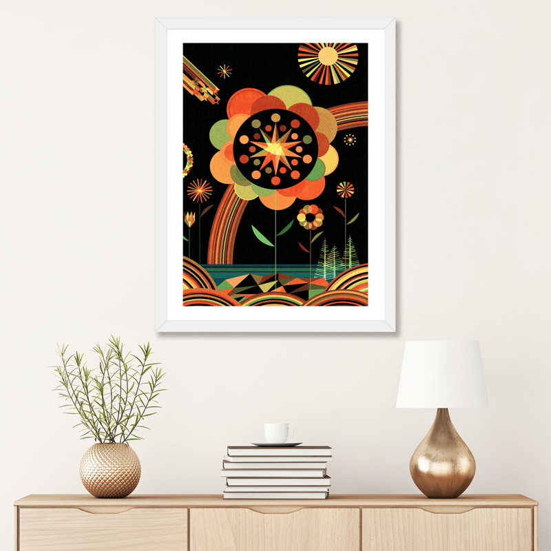 Art sur toile Joyscape, H 24 po x l 16 po x P 1 po, Papier encadré blanc