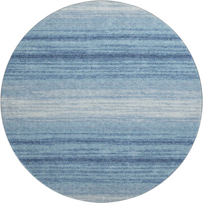 Premium Machine Washable Birchview AMF1033 Striped Rug
