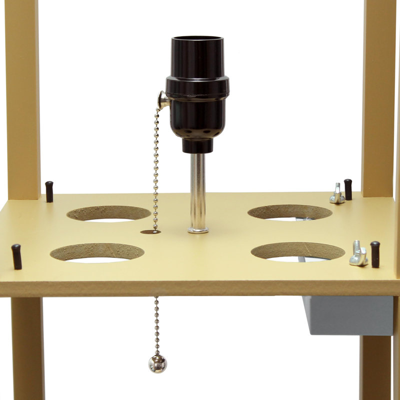 Lampe sur pied 63 po Raffles, Brun clair