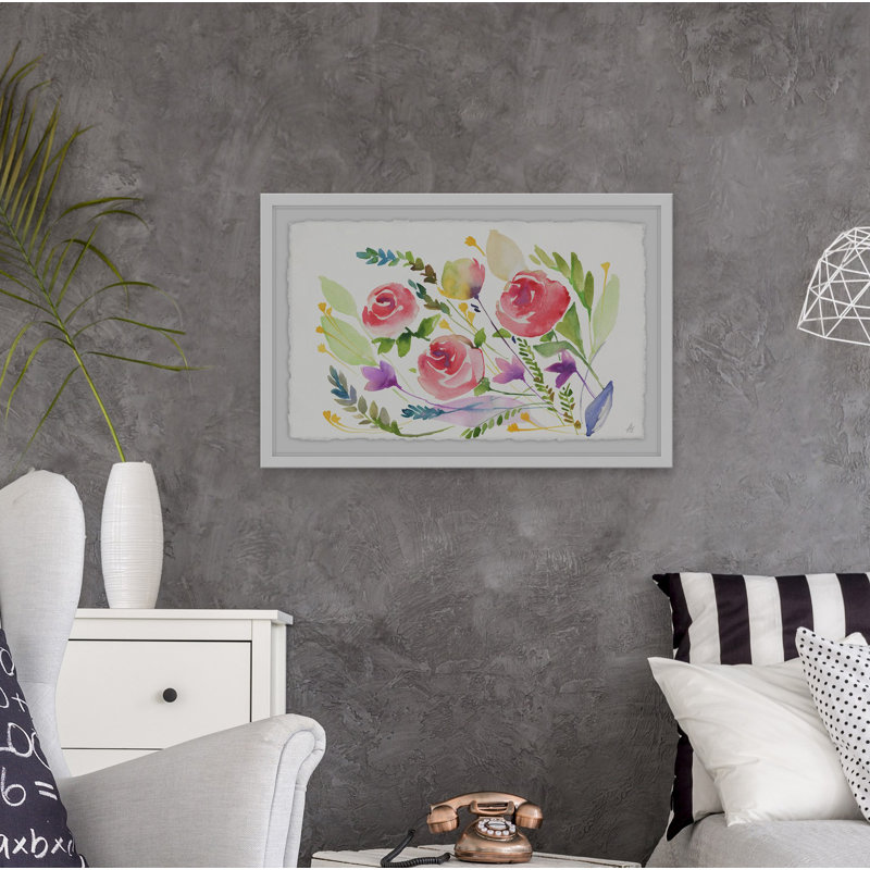 Pink Ranunculus II by Marmont Hill - Single Picture Frame Painting, 20 cm H x 30 cm W x 4 cm D