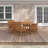 Anautica 8 - Person Wood Patio Dining Set with Oval Table