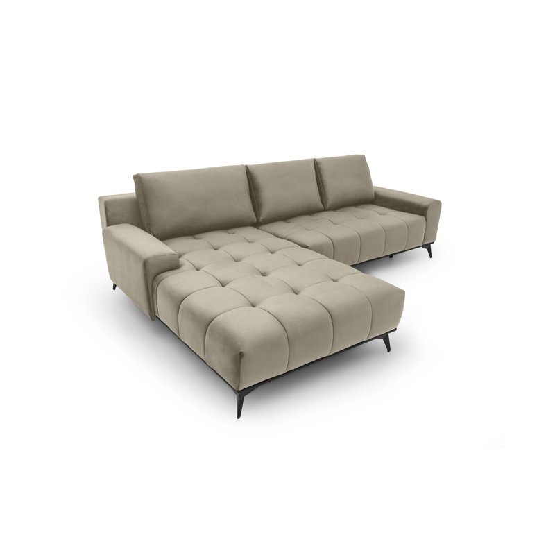 5 Seater Corner Sofa, Beige