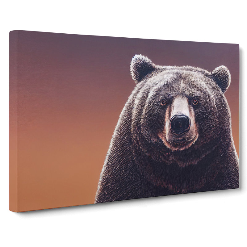 Stimulating Bear - Wrapped Canvas, 40cm H x 60cm W x 3cm D