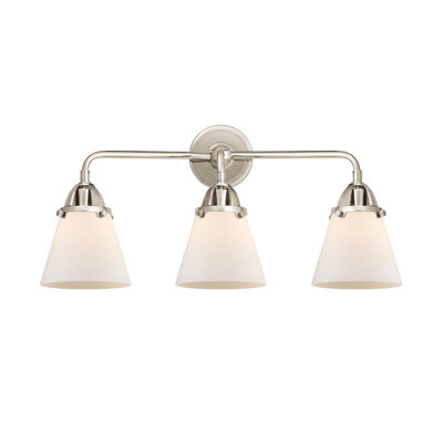 Éclairage pour meuble-lavabo de salle de bain 6 "3" 24 "Shauna 2 Cone