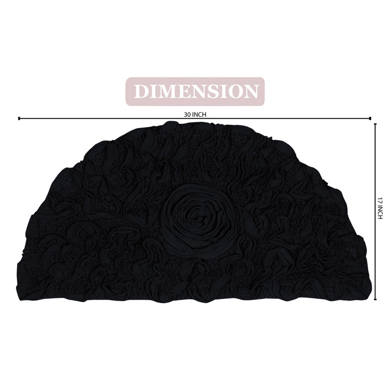 Pascoe Bath Rug, Black