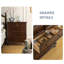 Armoire d'appoint en bois manufacturé noyer foncé