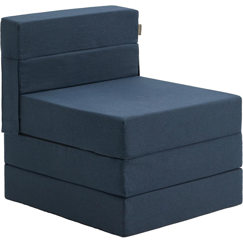 Fauteuil convertible Makayla, Marine, H 29,5 po x l 26 po x P 27,5 po, Non