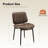 PU Leather Upholstered Dining Chair With Metal Legs-40221027