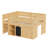 Full-Size Loft Bed with Storage Cabinet, Chalkboard Panel & Open Shelves for Kids & Teens, natural-1207096809