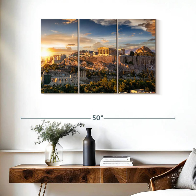 Adella Golden Acropolis, 24" H x 38" W