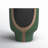 Boho 10" Emerald Ceramic Planter in Mushroom Shape-2016290455