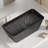 KAKUSIGA 67 Inch Solid Surface Stone Resin Freestanding Deep Soaking Bathtub