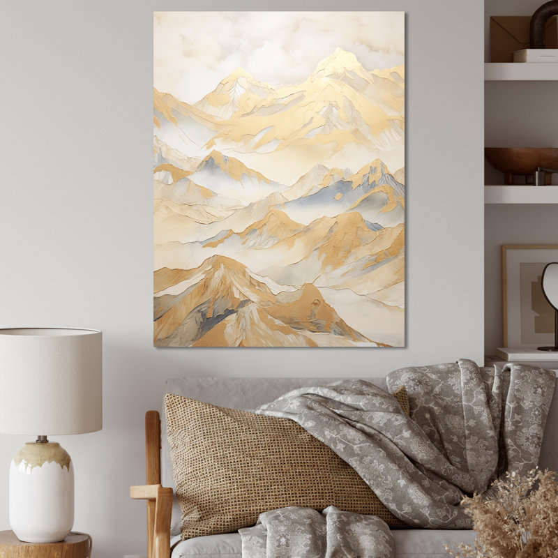 Harmonie alpine IV, Toile tendue, H 44 po x l 34 po x P 1,5 po