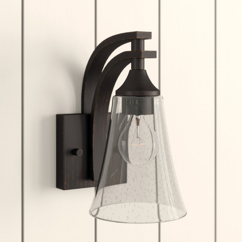Wilma Armed Sconce, Rubbed Bronze