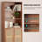 Tall Bookcase With Rattan Doors, 5 Tier Storage Wood Shelves For Library And Home Office-1124523876
