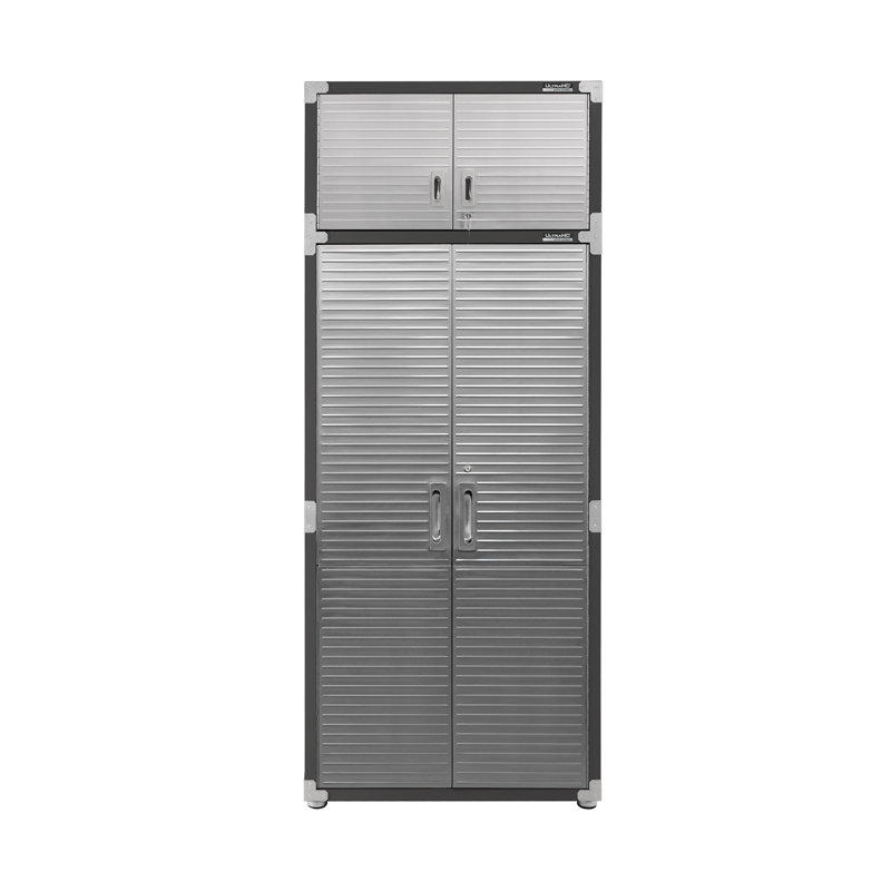 Seville Classics UltraHD Stainless Steel Storage System, 90.5" H x 36" W x 24" D, Graphite