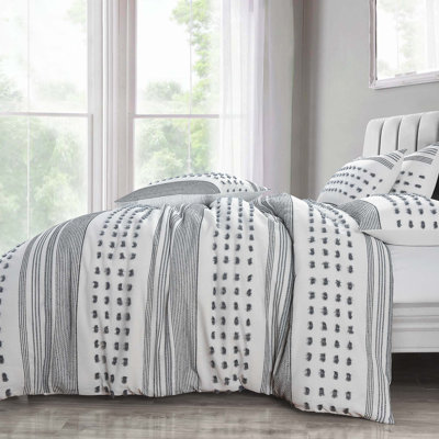 Shabby Elegance Boho Modern Tuft Duvet Set