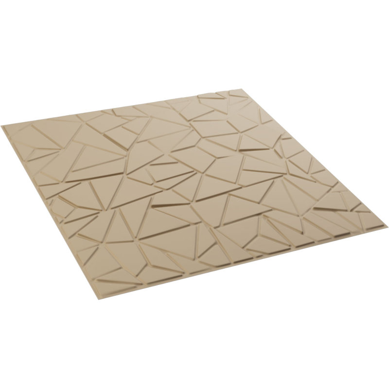 Panneau mural décoratif Elwod EnduraWall 3D, Beige fumé satiné UltraCover