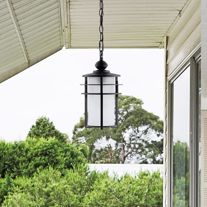 Luminaire suspendu d'extérieur 1 lumière H 12,5 po Shawonda