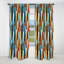 Blue And Beige Nostalgia Striped Pattern - Stripped Striped Blackout Curtain - 1 Panels-107546076
