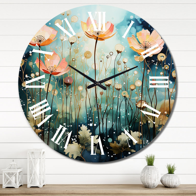Horloge murale en métal, Très grand