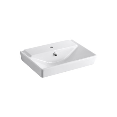 Rêve Ceramic 23.625" Bathroom Sink with Overflow