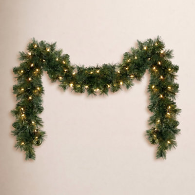 Kalab 108" Pre-Lit Christmas Garland