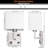 Bedroom Sconces Set of 2, Wall Mounted Bedside Lamps with USB Port, AC Outlet and 3 Colour Selectable