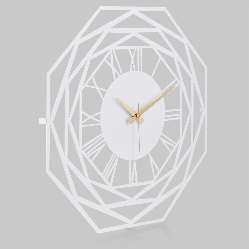 Amarmula Metal Wall Clock, White