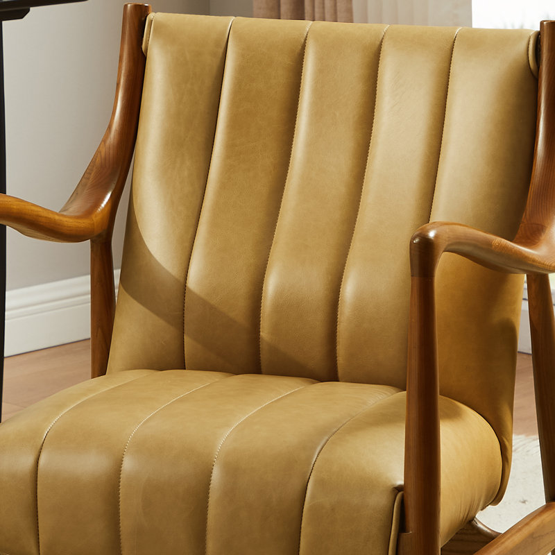 Upholstered Accent Chair, Khaki