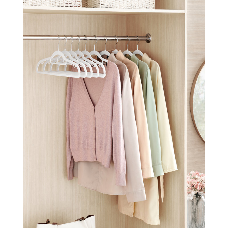 Bletsoe Non-Slip Standard Hanger, 30, White