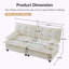 Causeuse modulaire moderne avec tissu chenille, mousse haute densité et assise profonde de 25 po-492903456