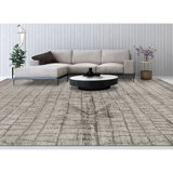 Windsom Geometric Area Rug in Gray