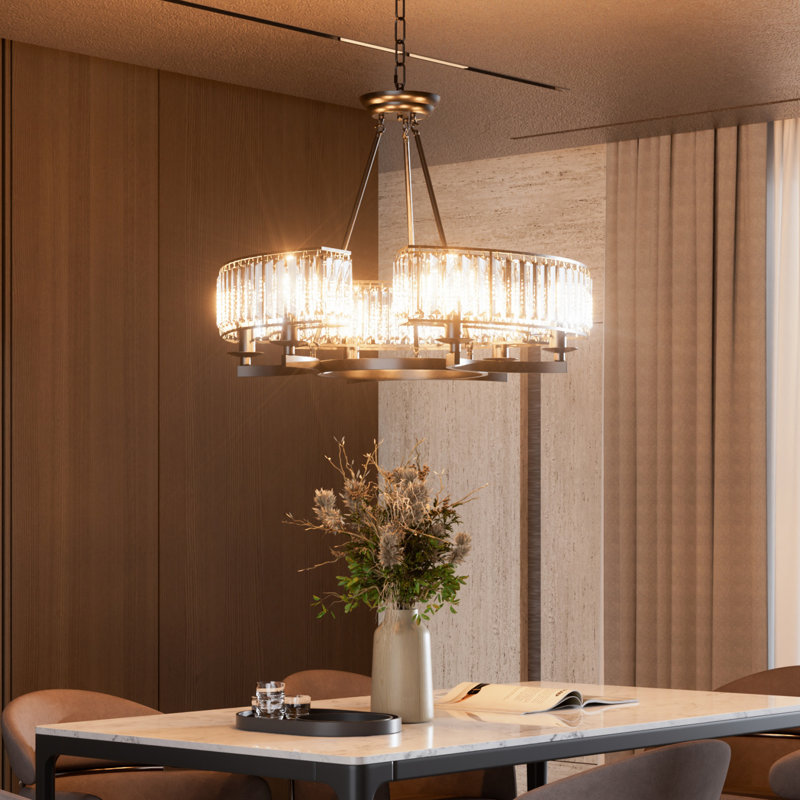 Chandelier, 6 Lights, 1400 Lumens