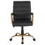 Chaise de bureau pivotante à dossier moyen Whitney-886653552-886653554