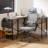 Desk and Chair Set: L-Shaped Computer Desk and Mesh Office Chair-111605634
