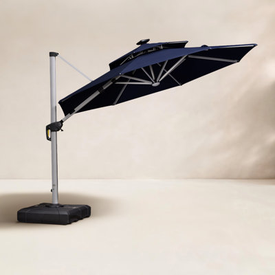 Lillehammer 12' Cantilever Umbrella with Lights