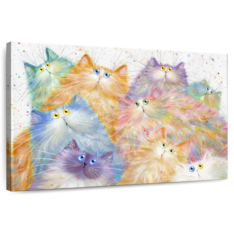 Brampt Feline Nine, 30" H x 45" W