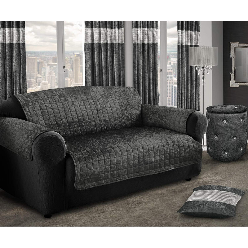 Meilyn Slipcover, Charcoal