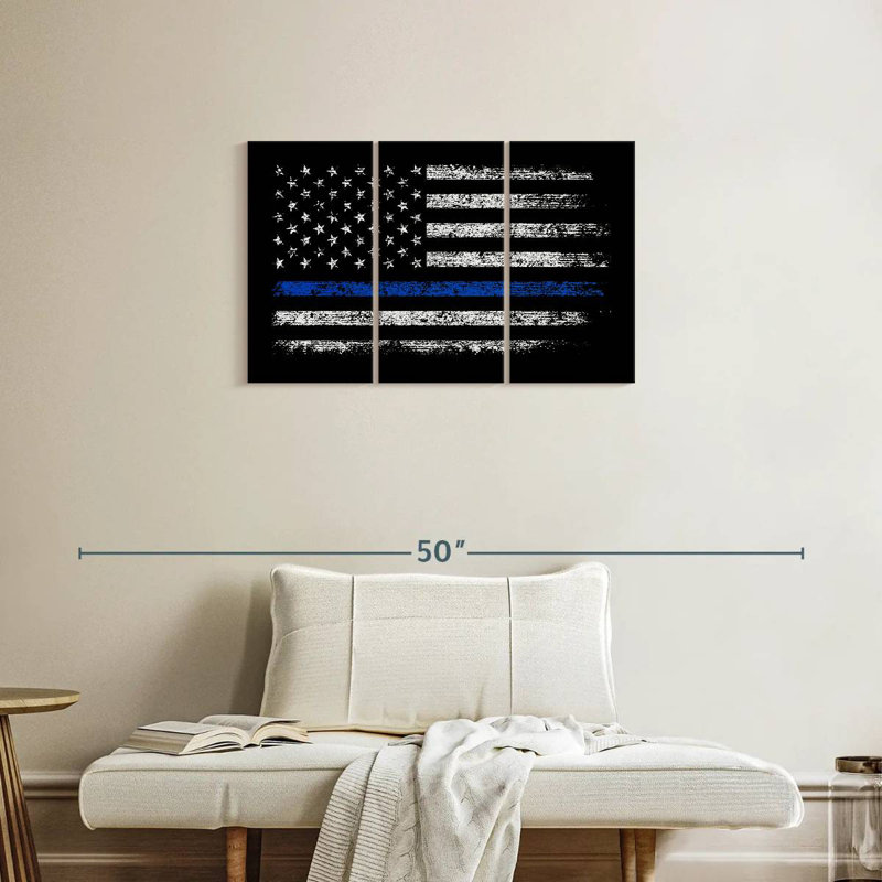 Borges USA Police Flag, 20" H x 33" W