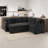 L-shaped Sectional Sofa With Hidden Storage Compartment-1646250004