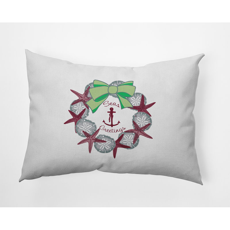 Reversible Throw Pillow, 14" x 20", Rectangular