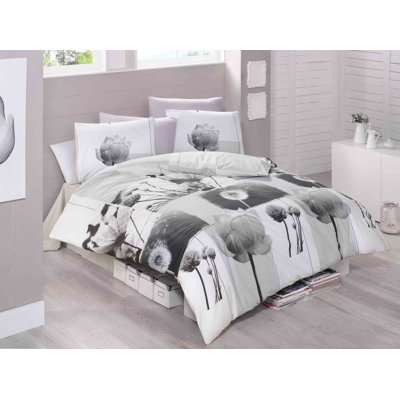 No Pattern Duvet Cover Set with Pillowcases