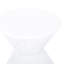 Table d'appoint en fer blanc mat - Emplacement pour boissons froides, 18,26 po P x P 18 H, construction de 6,28 lb avec filet Breezy, haut, large large