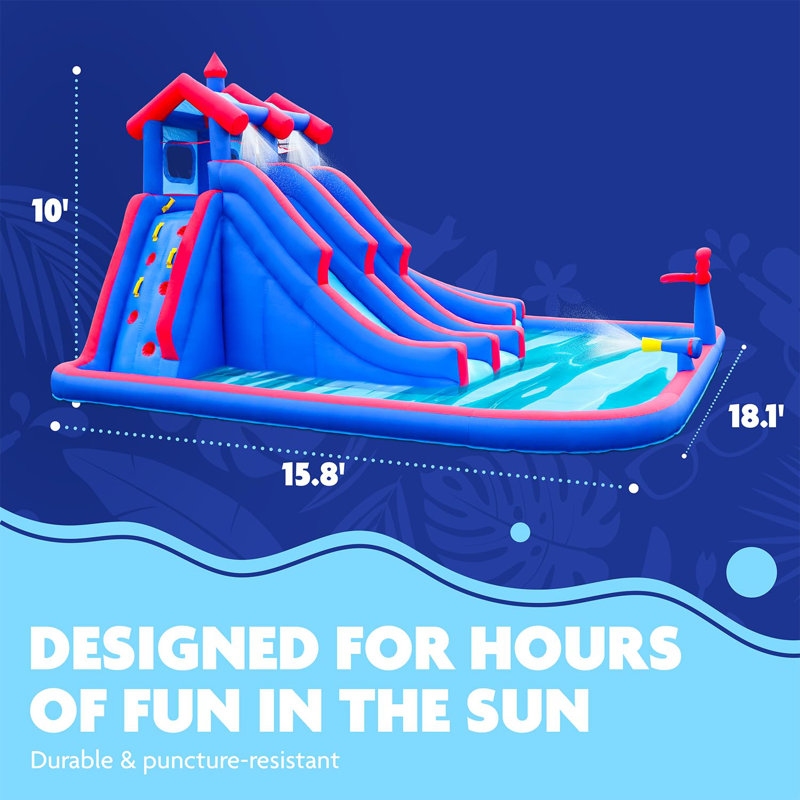 18' x 15.83' Inflatable Water Slide