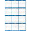 Grand calendrier mural effaçable humide et sec 32 po x 48 po SwiftGlimpse 2026