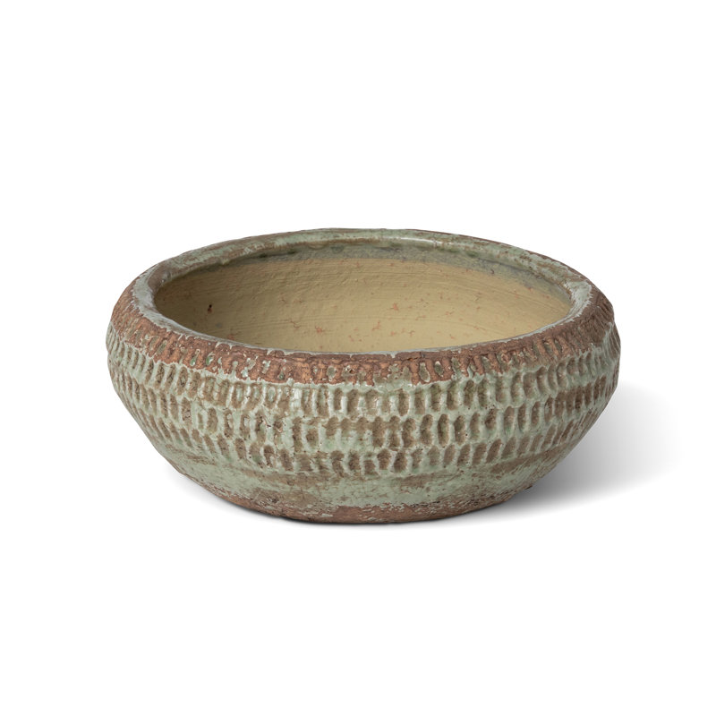 Yuma Stoneware Decorative Bowl, 4" H x 10" W x 10" D