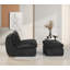 Fauteuil d'appoint pivotant à compression complète avec repose-pieds-911878391