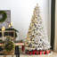 Arbre de Noël épinette enneigé avec lumières Snowy Luxe-337300502