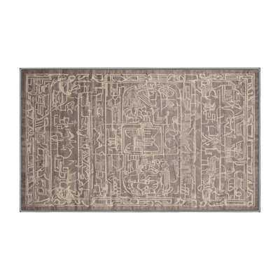Machine Washable Gray Area Rug
